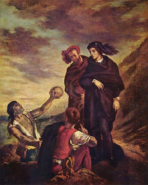 Eugene Delacroix Hamlet und Horatio auf dem Friedhof china oil painting image